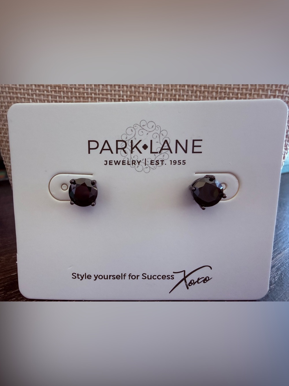 Park Lane Impression Earrings - Jet Black